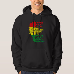 I Am Black Woman Educated Melanin Black History Mo Hoodie