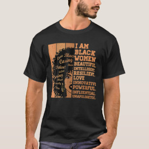 I Am Black Women Black History Month African Ameri T-Shirt