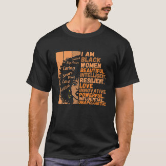 I Am Black Women Black History Month African Ameri T-Shirt
