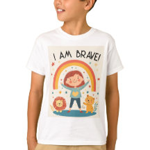 I Am Brave - Kids Affirmation T-Shirt