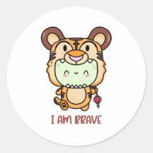I am Brave sticker.