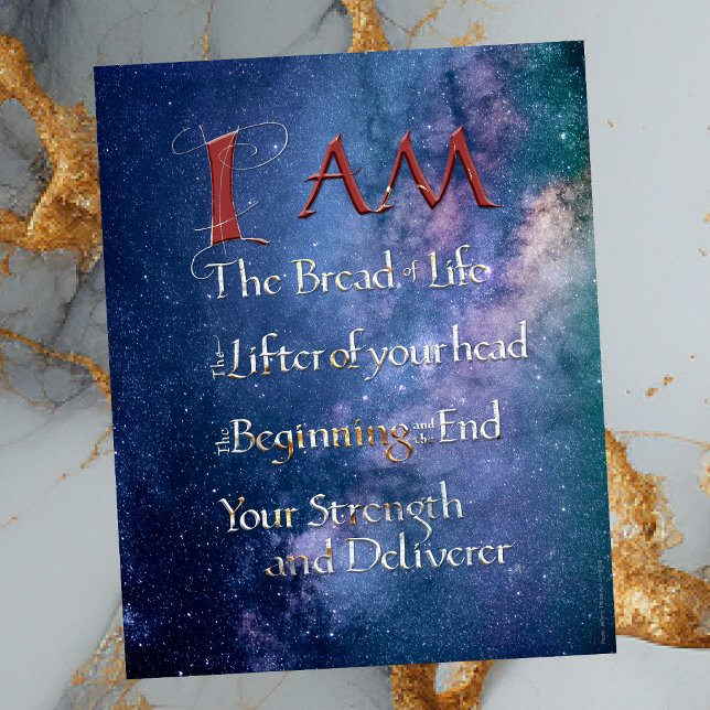 I AM BREAD, LIFTER, STRENGTH, DELIVERER GOD Poster (Creator Uploaded)
