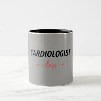 I am cardiologist. Grey colour Two-Tone Coffee Mug