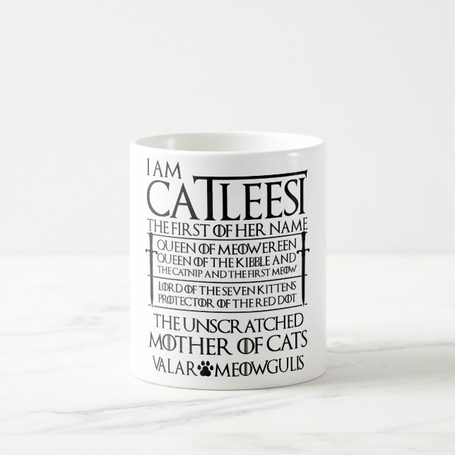 i am catleesi mother of cats Mug (Center)