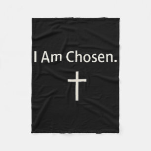 I Am Chosen By Jesus _ Christian Faith Minimal  Fleece Blanket