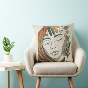 I AM CREATED – Hand of Life Modern Cushion
