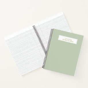 I am creating the life of my dreams notebook