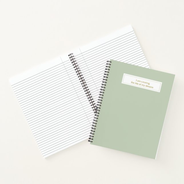 I am creating the life of my dreams notebook (Inside)