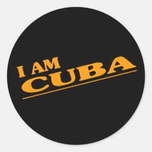 I am Cuba Classic Round Sticker