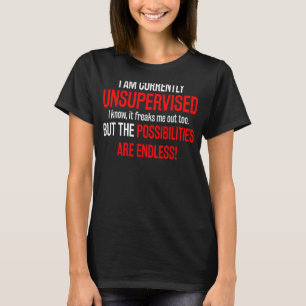 I Am Currently Unsupervised 1 T-Shirt