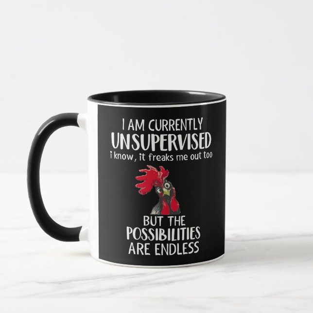 I am Currently Unsupervised - Coworker gift Gift  Mug (Left)