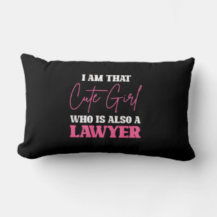 I Am Cute Lawyer Girl Lumbar Cushion