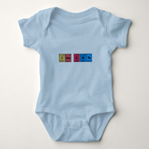 I am Cute Periodic Table Baby Bodysuit