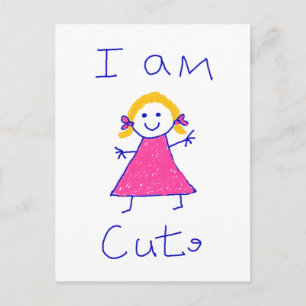 I Am Cute Postcard