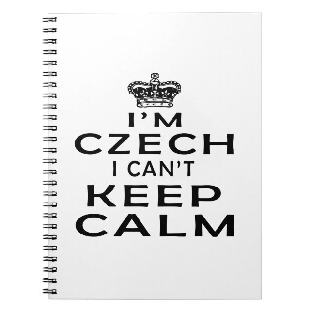 I am Czech I can't keep calm Notebook (Front)