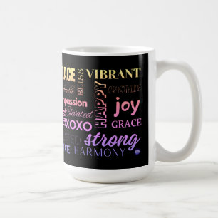 I AM Daily Reminder Inspirational High Vibe Words Coffee Mug