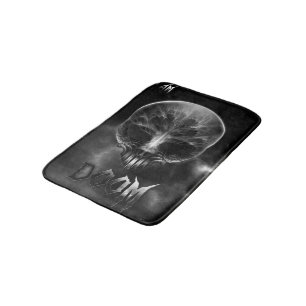 I Am Doom Fractal Skull Bath Mat