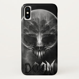 I Am Doom Fractal Skull iPhone X Case