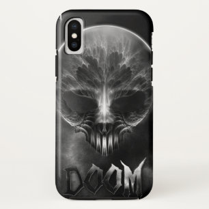 I Am Doom Fractal Skull iPhone X Case