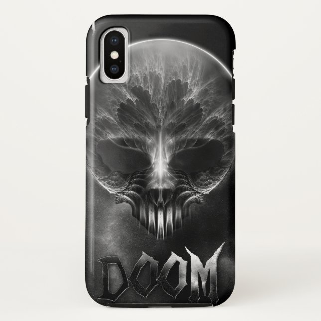 I Am Doom Fractal Skull Case-Mate iPhone Case (Back)