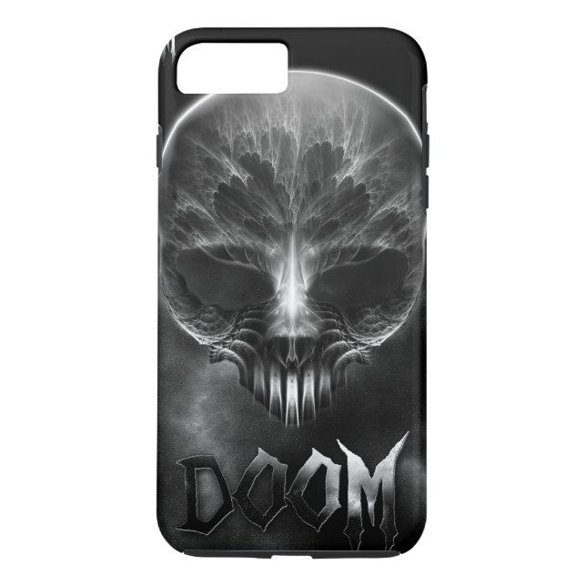I Am Doom Fractal Skull Case-Mate iPhone Case (Back)