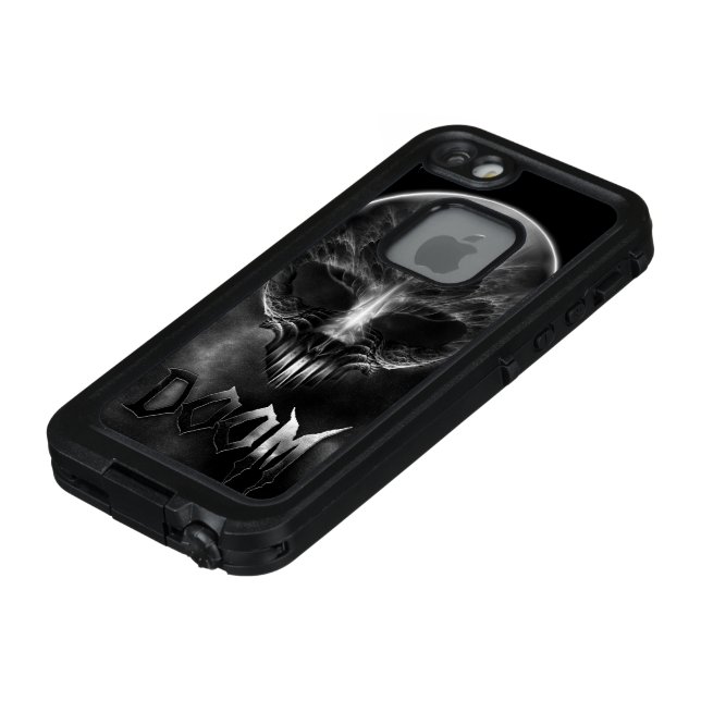 I Am Doom Fractal Skull LifeProof iPhone Case (Top)
