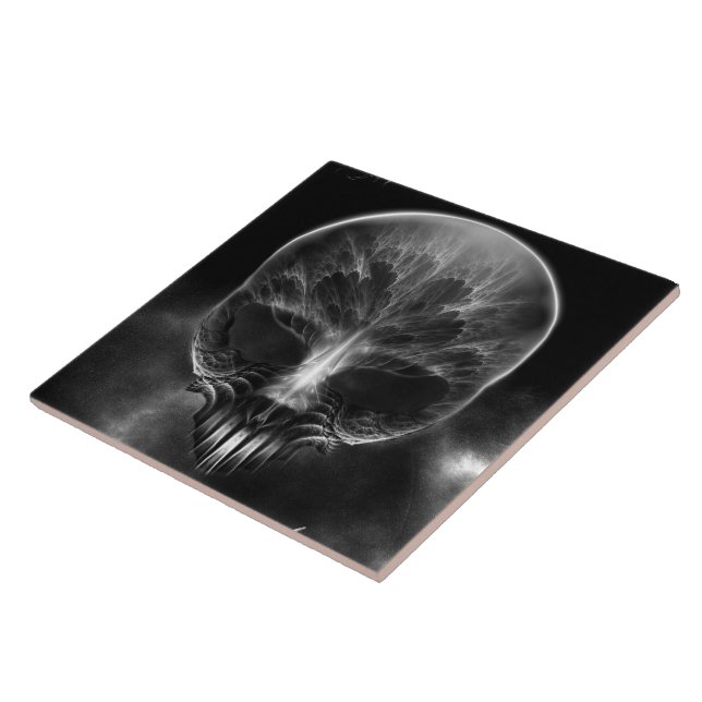 I Am Doom Fractal Skull Tile (Side)