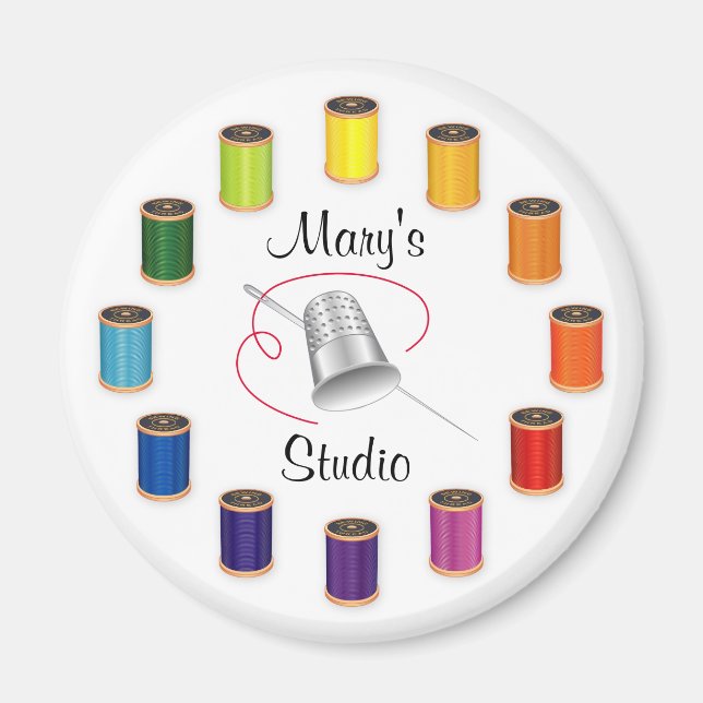 I am Drawn to Sewing Like a  Magnet (Front)