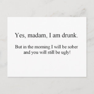 I am Drunk but... (St.K) Postcard
