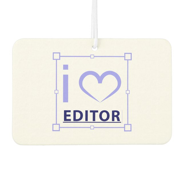 I am editor car air freshener (Front)