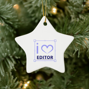 I am editor ceramic ornament