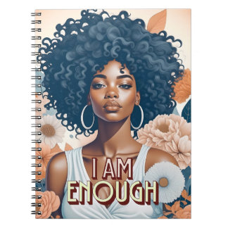 I am enough Black woman affirmation Notebook
