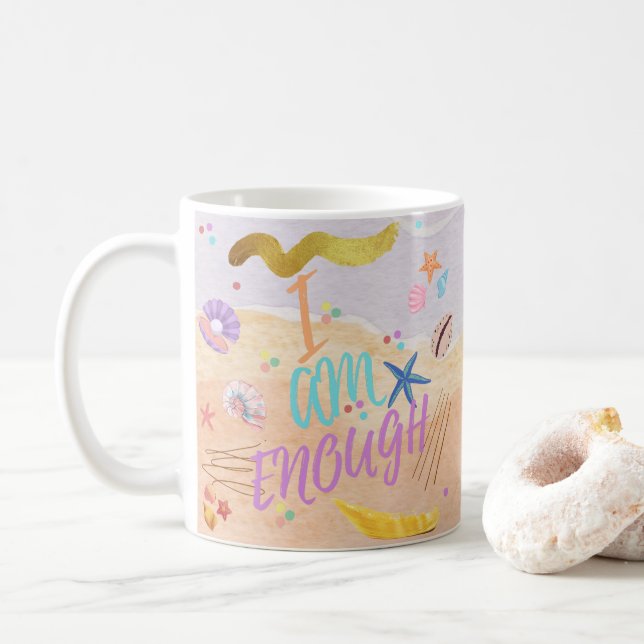 I Am Enough Coffee Mug (With Donut)