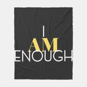 I Am Enough Fleece Blanket