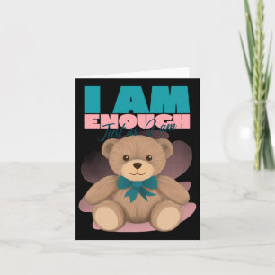 I Am Enough Just As I Am Positive Vibes Affirmatio Card