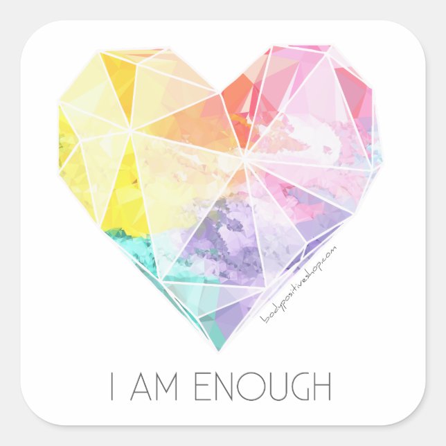 I Am Enough - Mirror/Scale Sticker (Front)