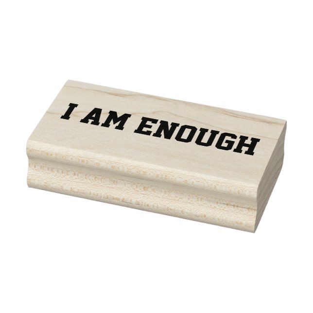 I Am Enough Postive Affirmations Subconscious Rubber Stamp (Stamp)