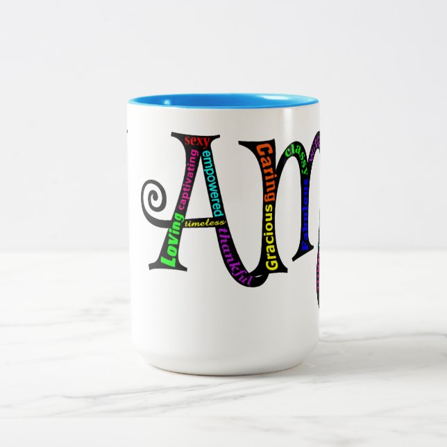 I AM fancy two toned mug (Center)