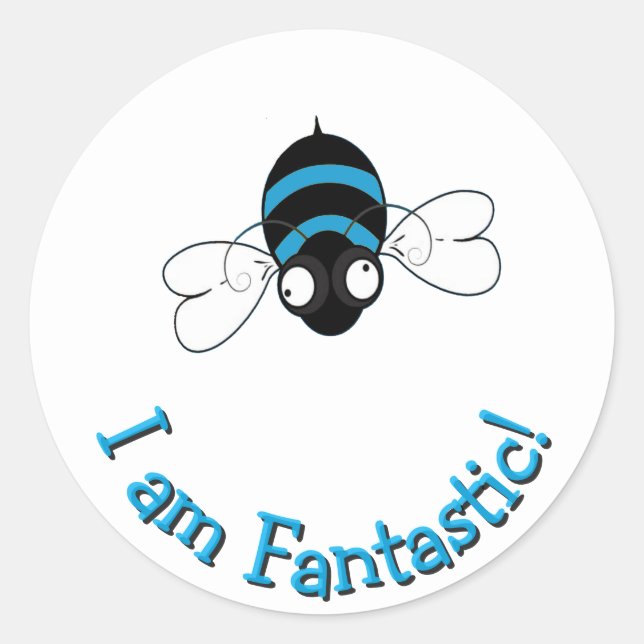 I Am Fantastic Round Sticker (Front)