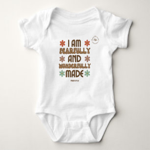 I Am Fearfully And Wonderfully Made Baby Bodysuit