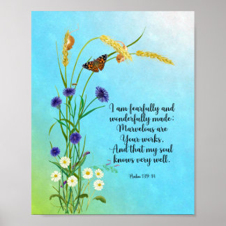 I am fearfully and wonderfully made poster