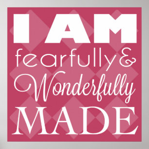 I am Fearfully and Wonderfully Made - Wall Art