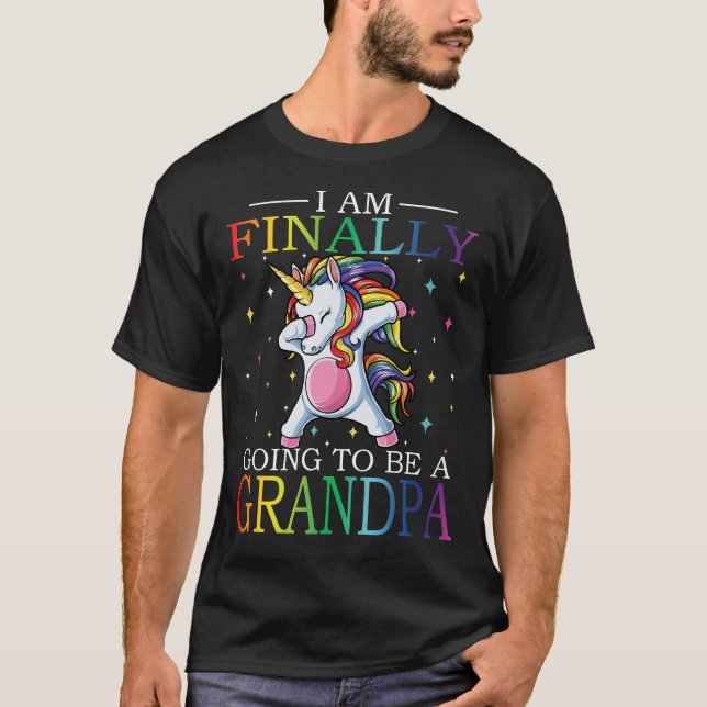 I Am Finally Going To Be A GRANDPA T-Shirt (Front)