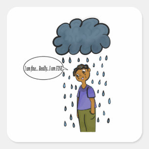 "I am Fine" Sticker