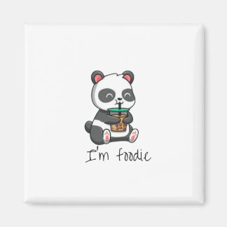 I am foodie sticker magnet