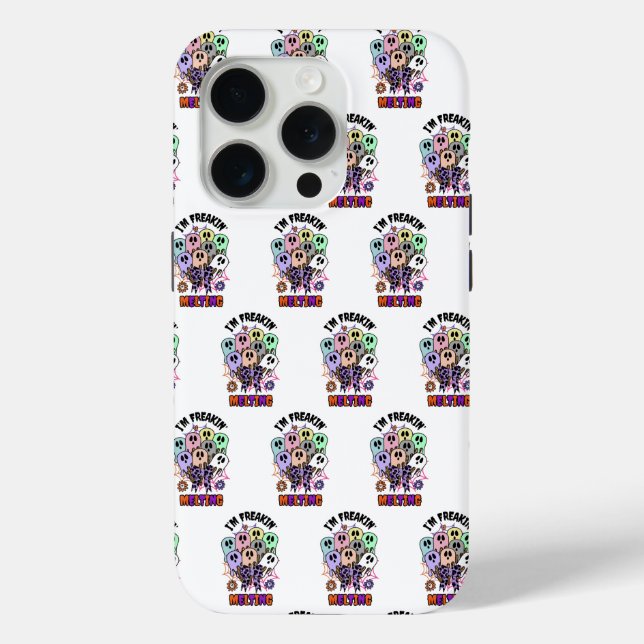 I am freakin' melting Halloween Ice cream Ghosts  Case-Mate iPhone Case (Back)