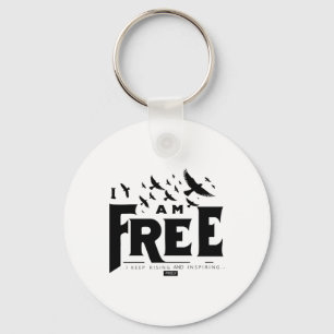 I Am Free – Rising Birds Sticker Key Ring