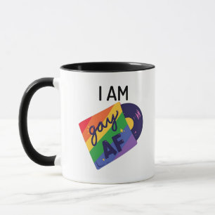 I Am Gay AF Funny LGBT Pride Month Mug