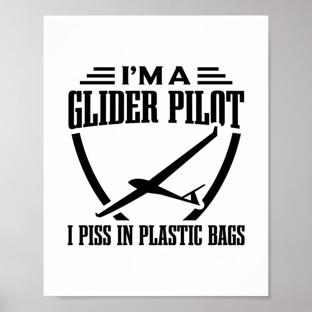 I am gliding pilot | Soaring Lovers Gift Idea Poster (Front)