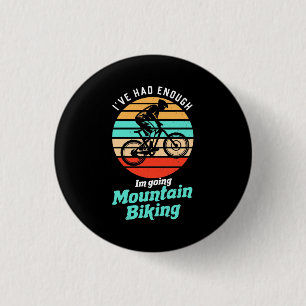 I Am Going Mountain Biking 3 Cm Round Badge
